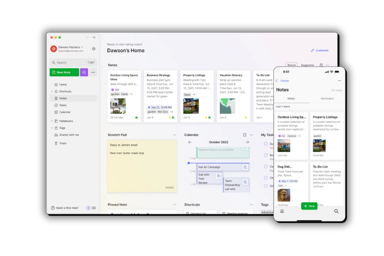 Phần mềm Evernote