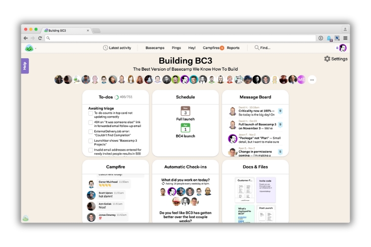 Phần mềm Basecamp
