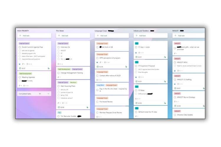 Phần mềm Microsoft Planner