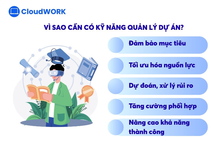 Kỹ năng quản lý dự án mang lại nhiều lợi ích