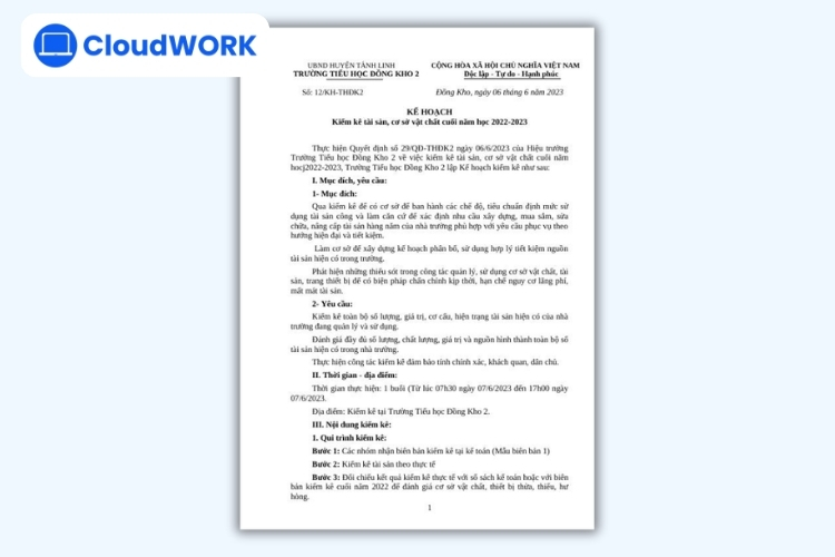 Bước đầu tiên là ban hành và công bố Quyết định kiểm kê tài sản