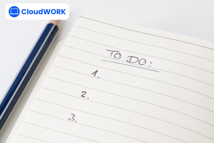 Lập checklist hàng ngày vào cuối buổi chiều hôm trước