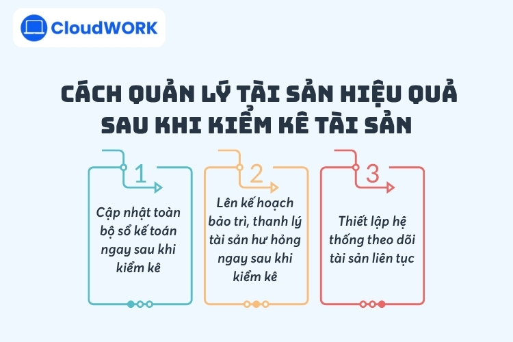 3 Cách quản lý tài sản hiệu quả sau khi kiểm kê