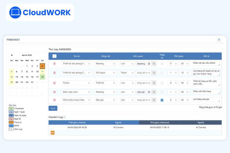 CloudWORK -Giải pháp CRM hỗ trợ quản lý công việc đội nhóm hiệu quả