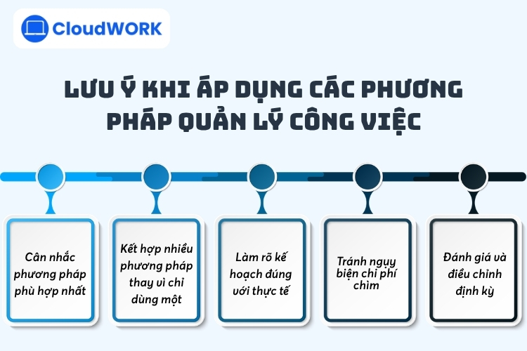 Lưu ý khi áp dụng các phương pháp quản lý công việc