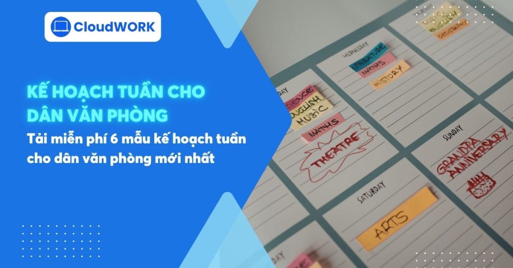 mẫu kế hoạch tuần cho dân văn phòng