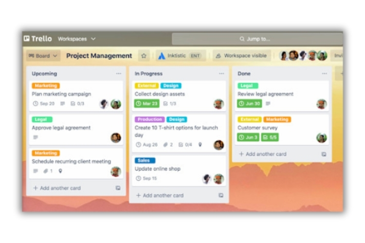 Phần mềm quản lý dự án Trello